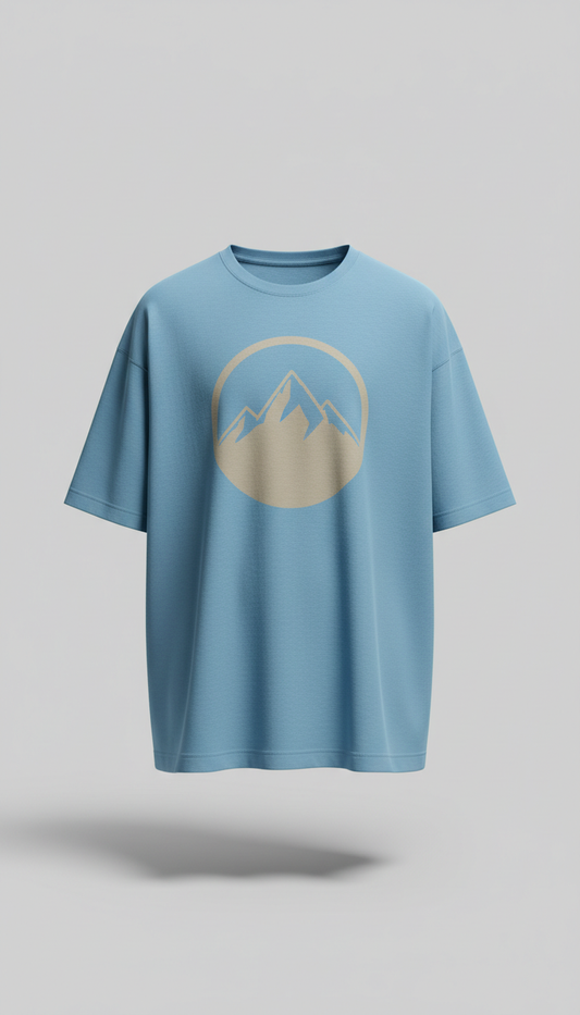Skyline Blue Oversized Tee
