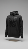 Matte Black Graphic Hoodie