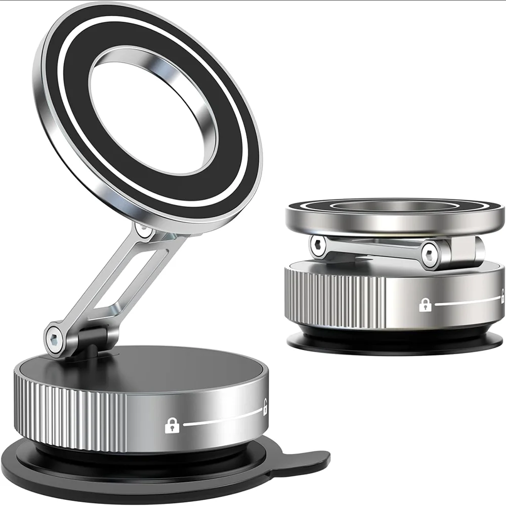 2026 Magnetic vacuum  car phone holder 360 adjustable mount